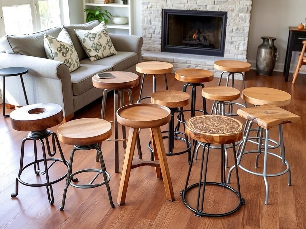 20. Arrange Stools for Versatility