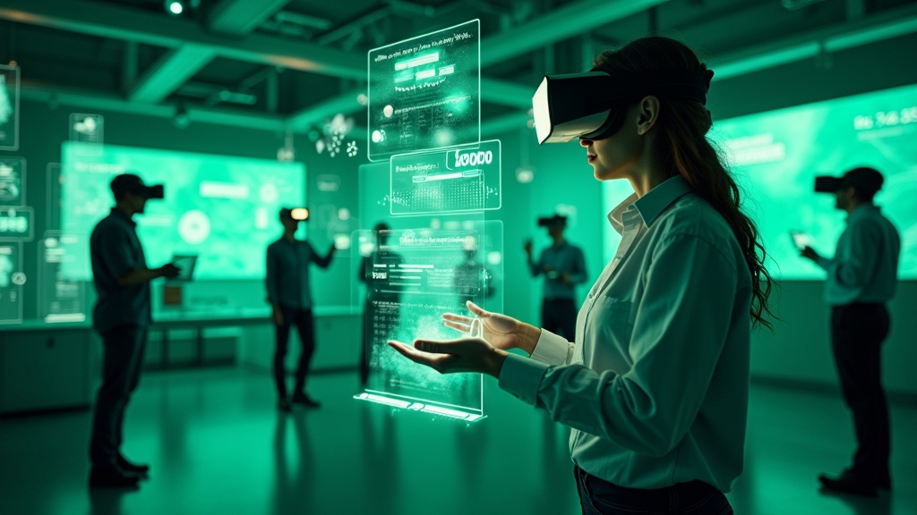 Visualización de una simulación industrial durante la formación hidrógeno verde VR en Palos de la Frontera.