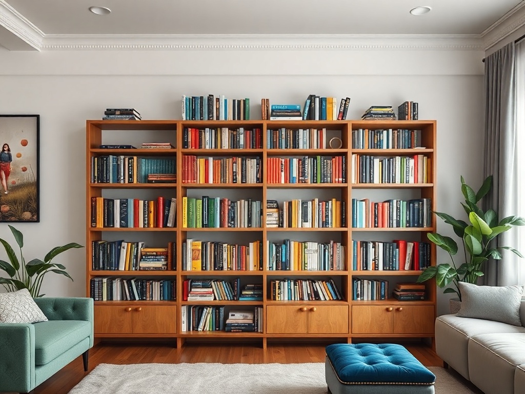 12. Display Colorful Books