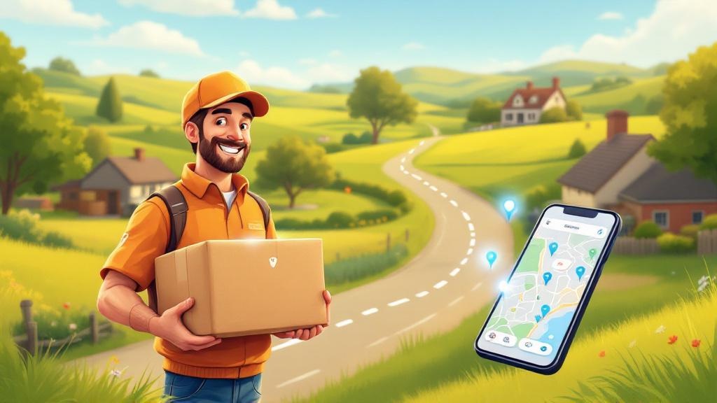 Delivery person with tracked package showing UK cannabis delivery journey