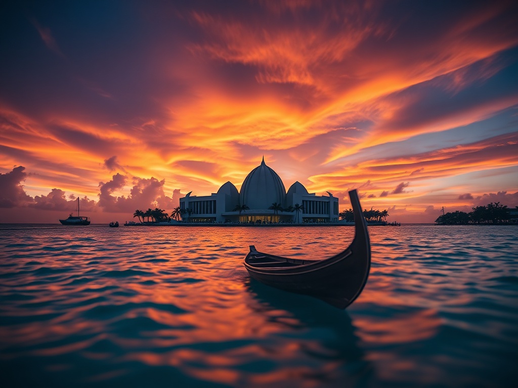 The Majlis at Dusk, a Fishing Boat Watching