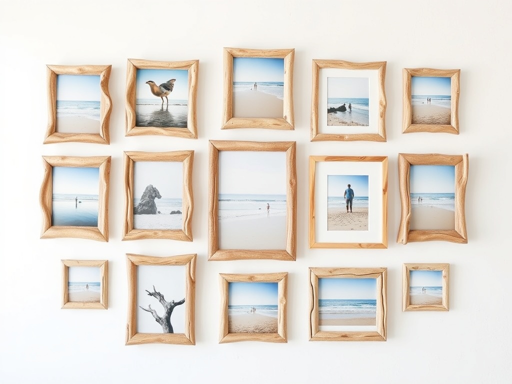 9. Use Driftwood Picture Frames