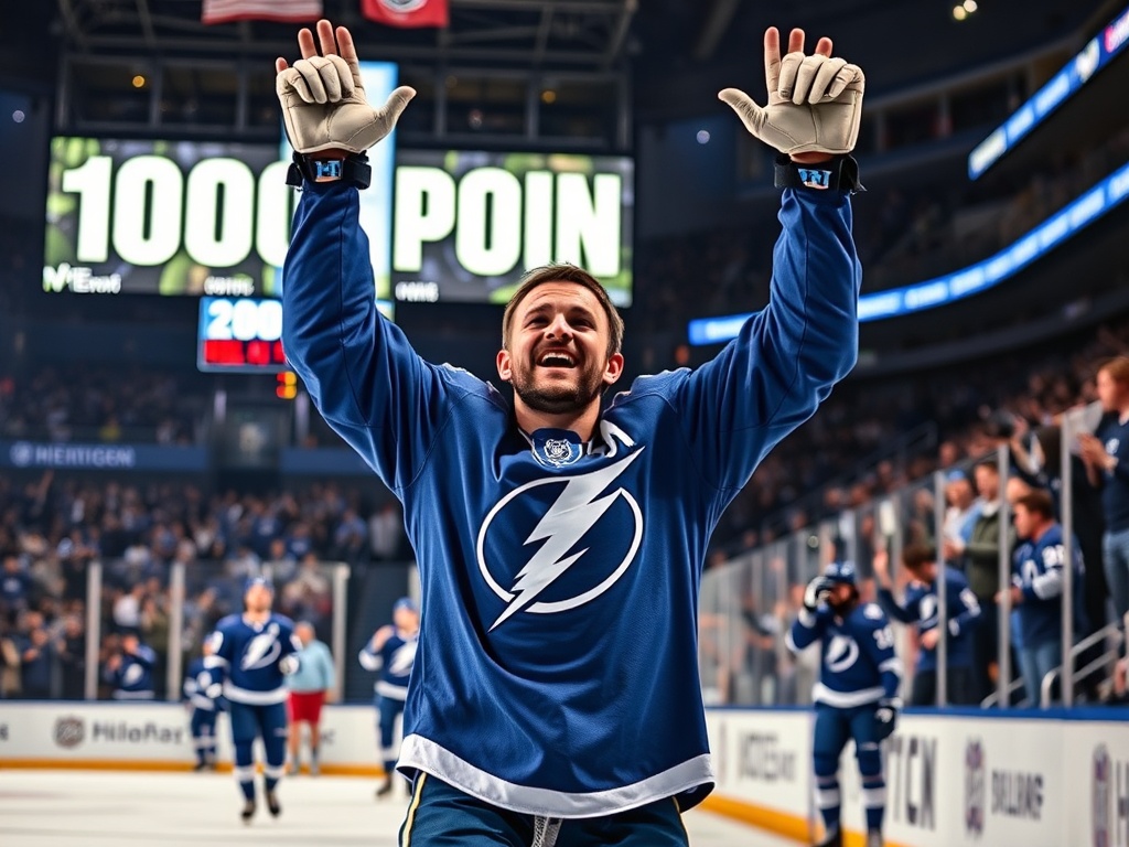 Kucherov Reaches 1000 NHL Points with Lightning