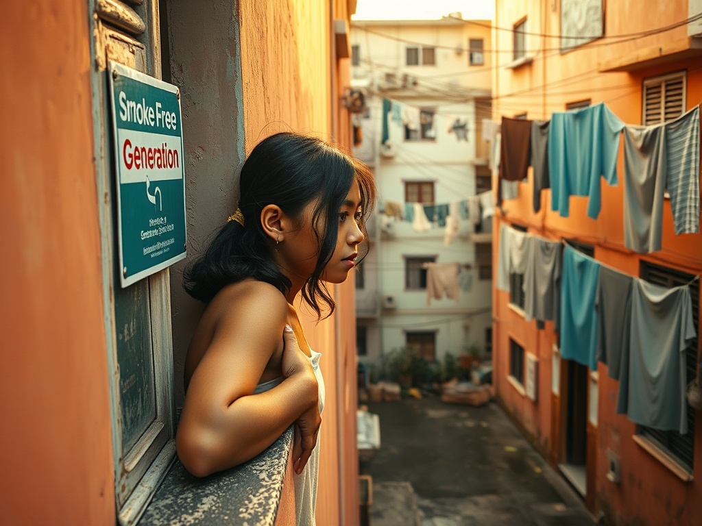 A Generation Banned From Smoking Looks Out From Crowded Windows
