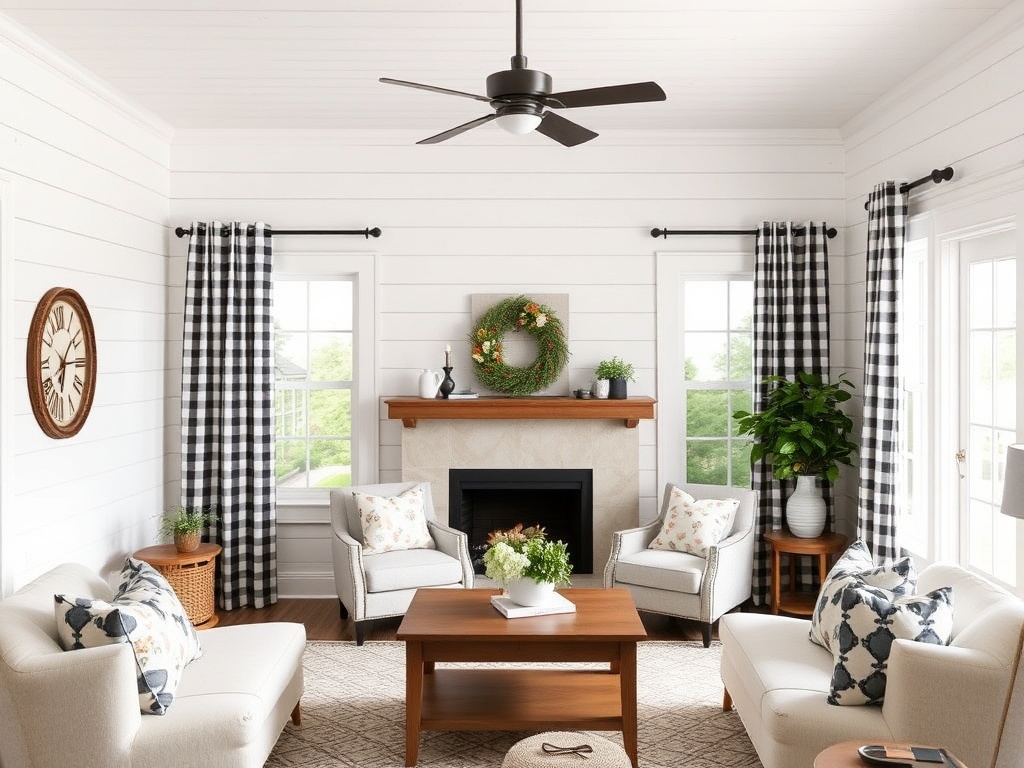 14. Use Patterned Curtains