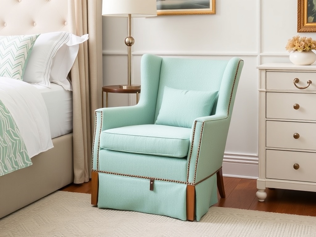 10. Try Seafoam Green Upholstery