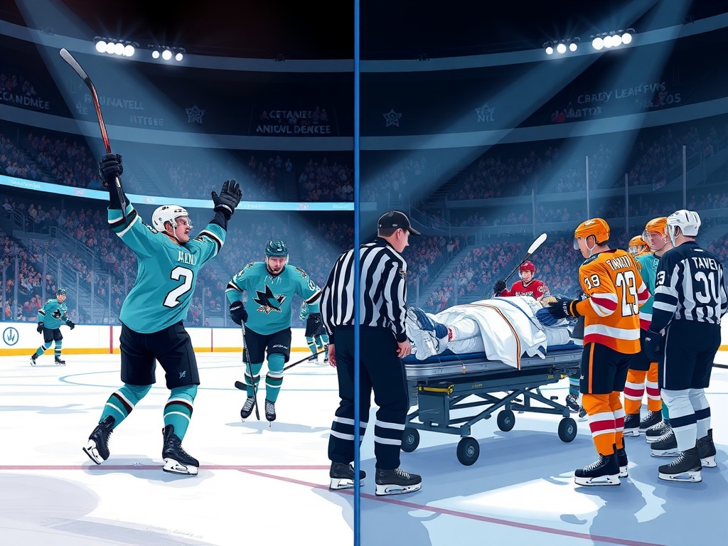 Kurashev's OT Goal Lifts Sharks Over Avalanche, Maple Leafs' Tanev Hospitalized