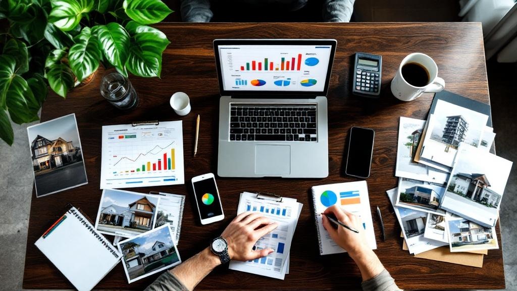 Rental property portfolio analysis with financial reports and data