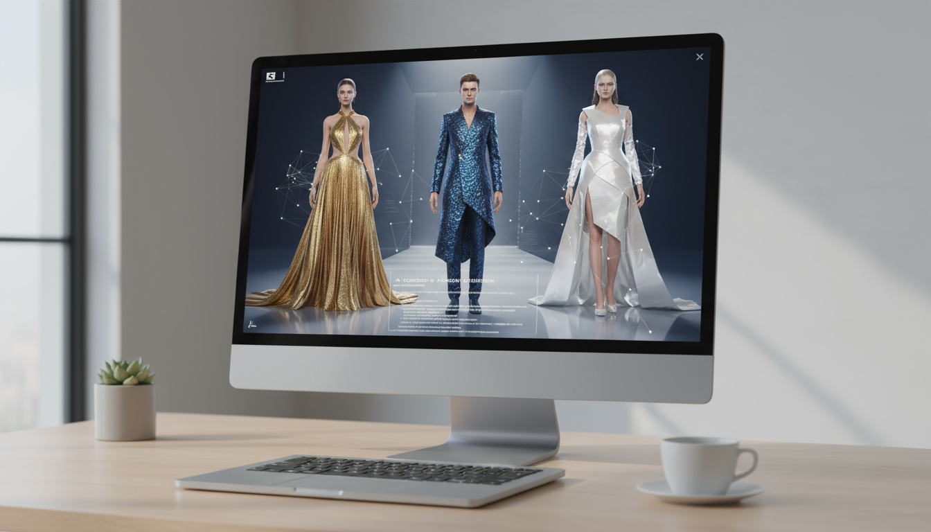 IA criando cenários virtuais para moda