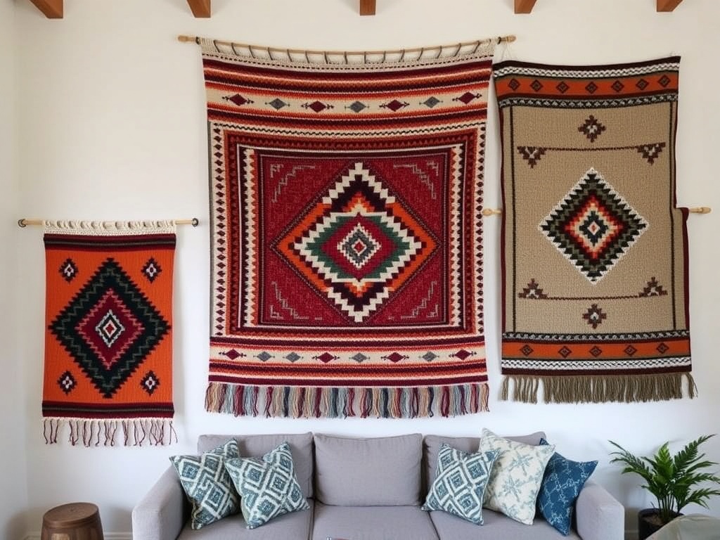 28. Hang Handwoven Tapestries