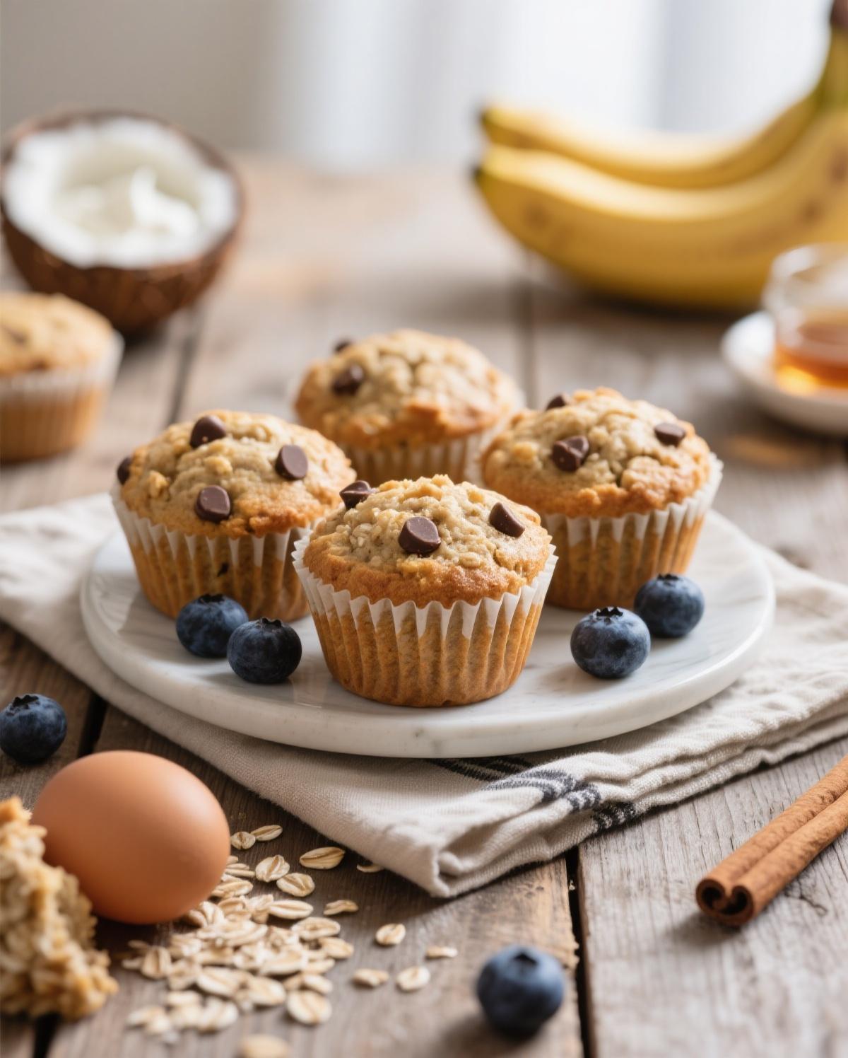 oatmeal protein muffins