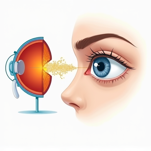 Meccanismo iontoforesi oculare luteina