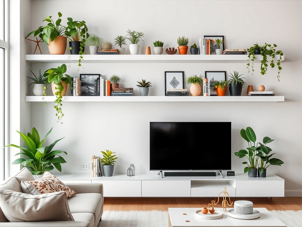 4. Install Floating Shelves