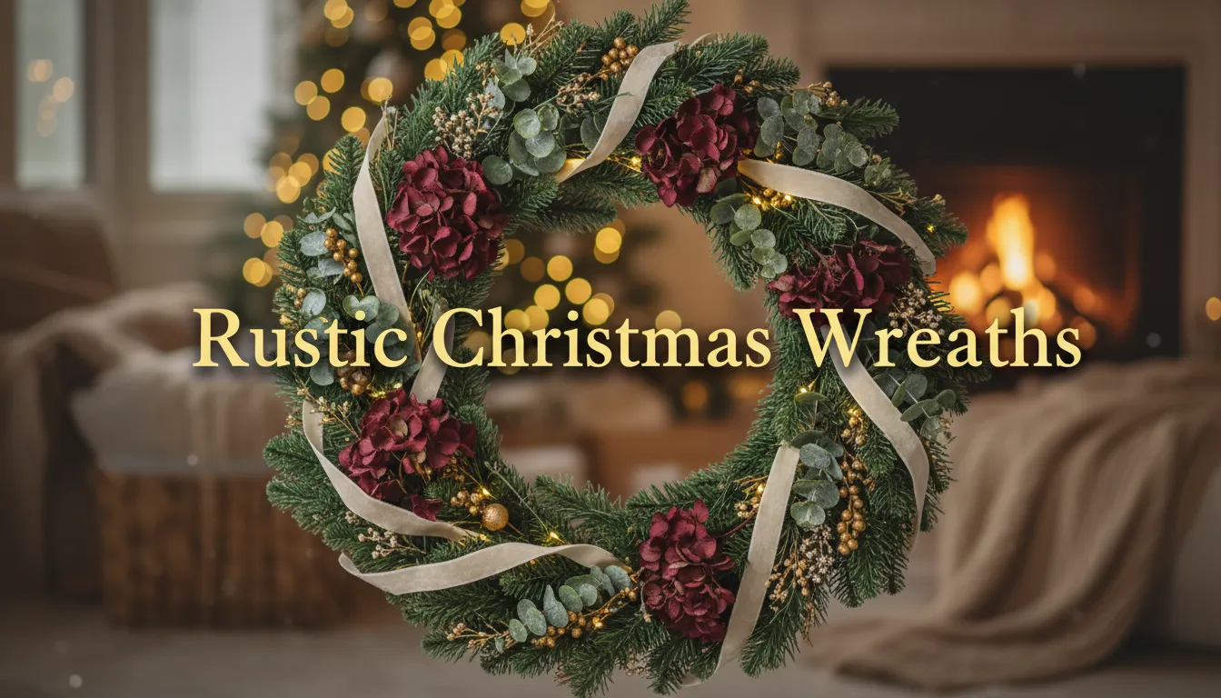 Rustic Christmas Wreaths - Natural Woodland Style