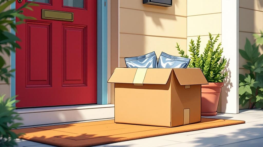 Discreet plain packaging cannabis delivery Glasgow doorstep