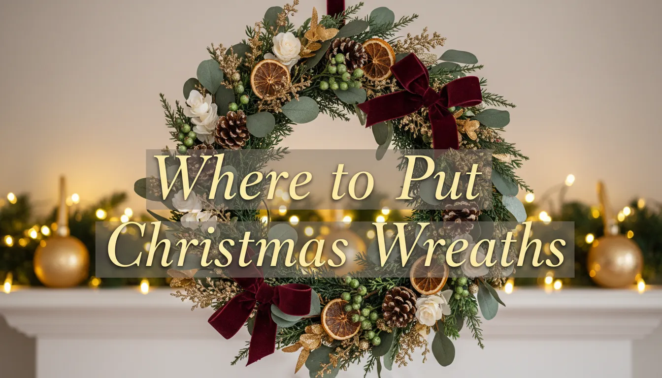 Where to Put Christmas Wreaths - Creative Ideas Beyond Doors