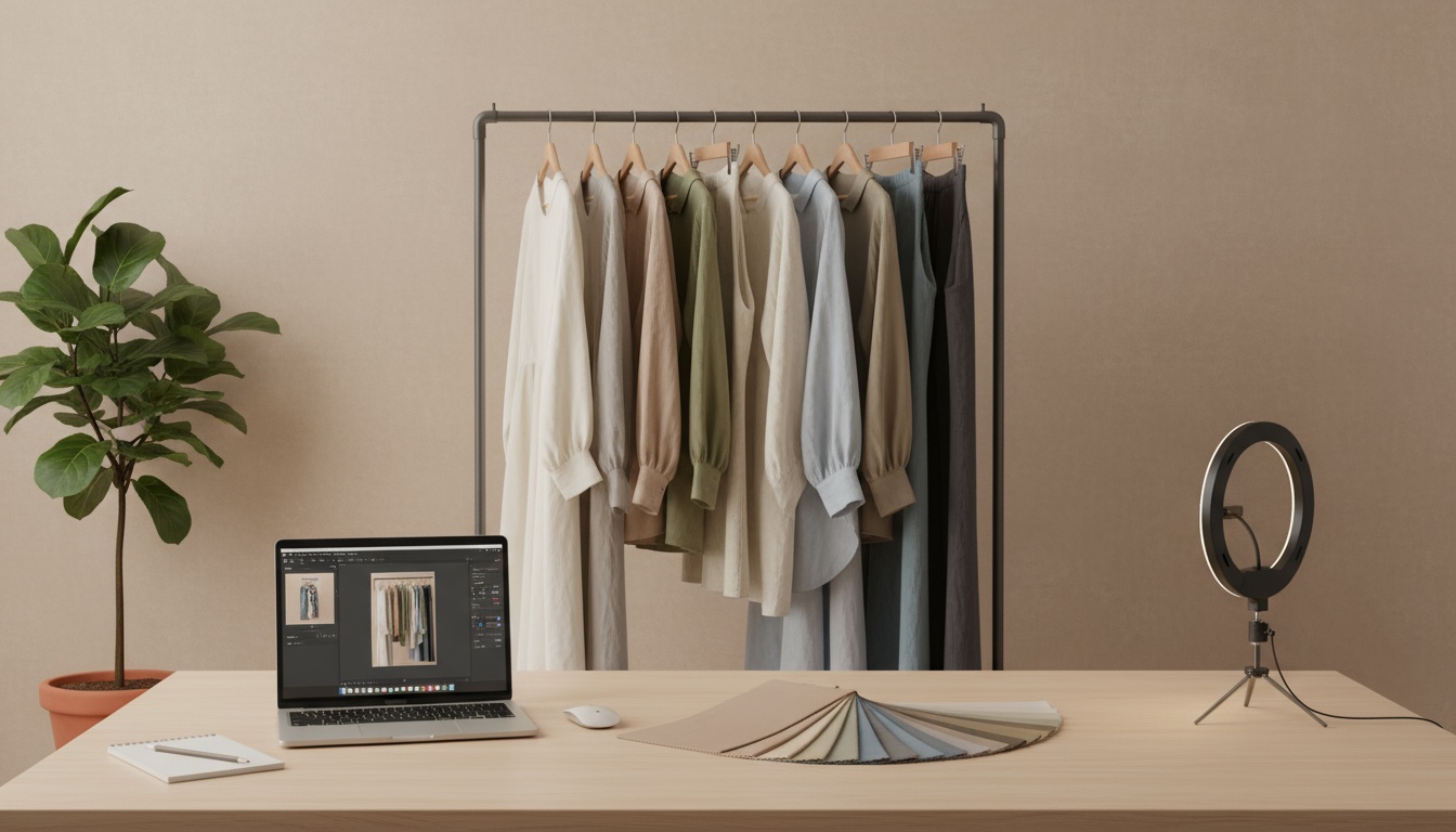 AI-generated fashion campaign imagery showing cost-effective production