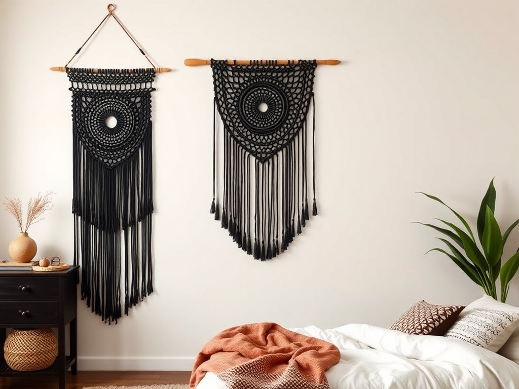 17. Add Drama with Black Macrame