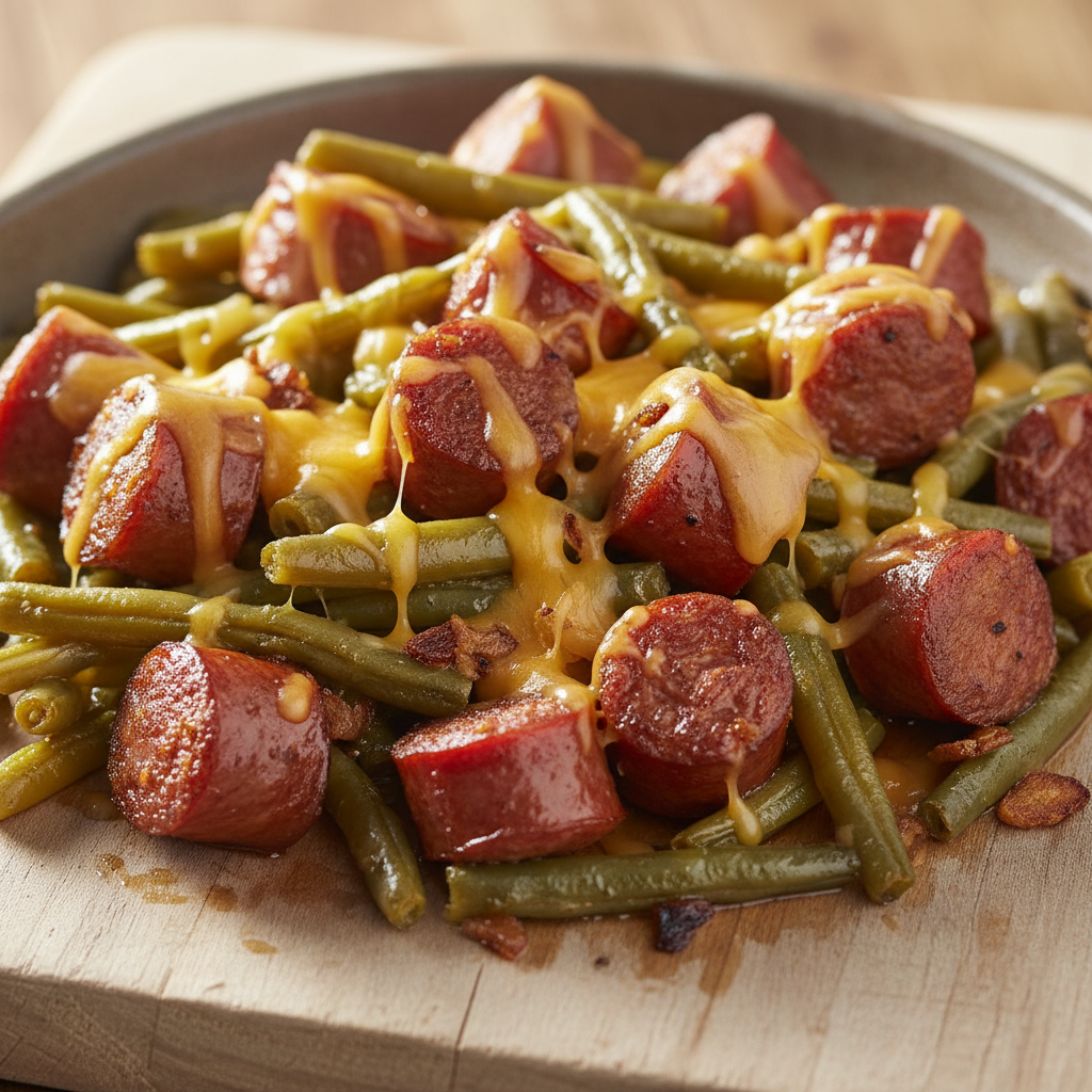 Crockpot Kielbasa and Green Beans Crockpot Kielbasa and Green Beans