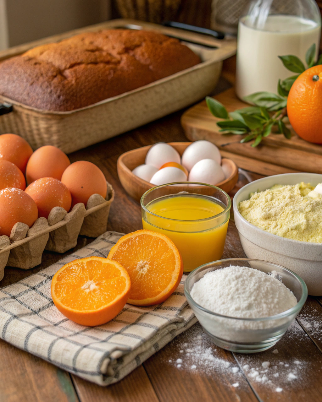 Orange Pound Cake Ingredients