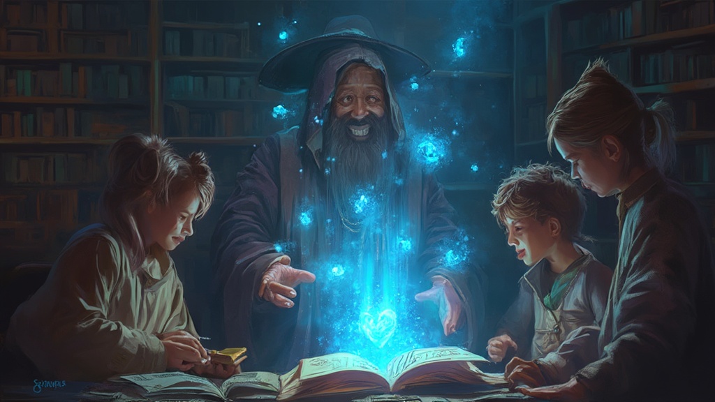 digital-illustration-of-a-smiling-wizard-teaching-slc66h79ut