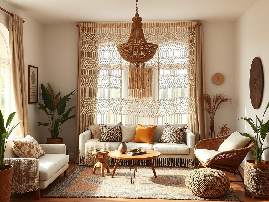 18. Create a Macrame Room Divider