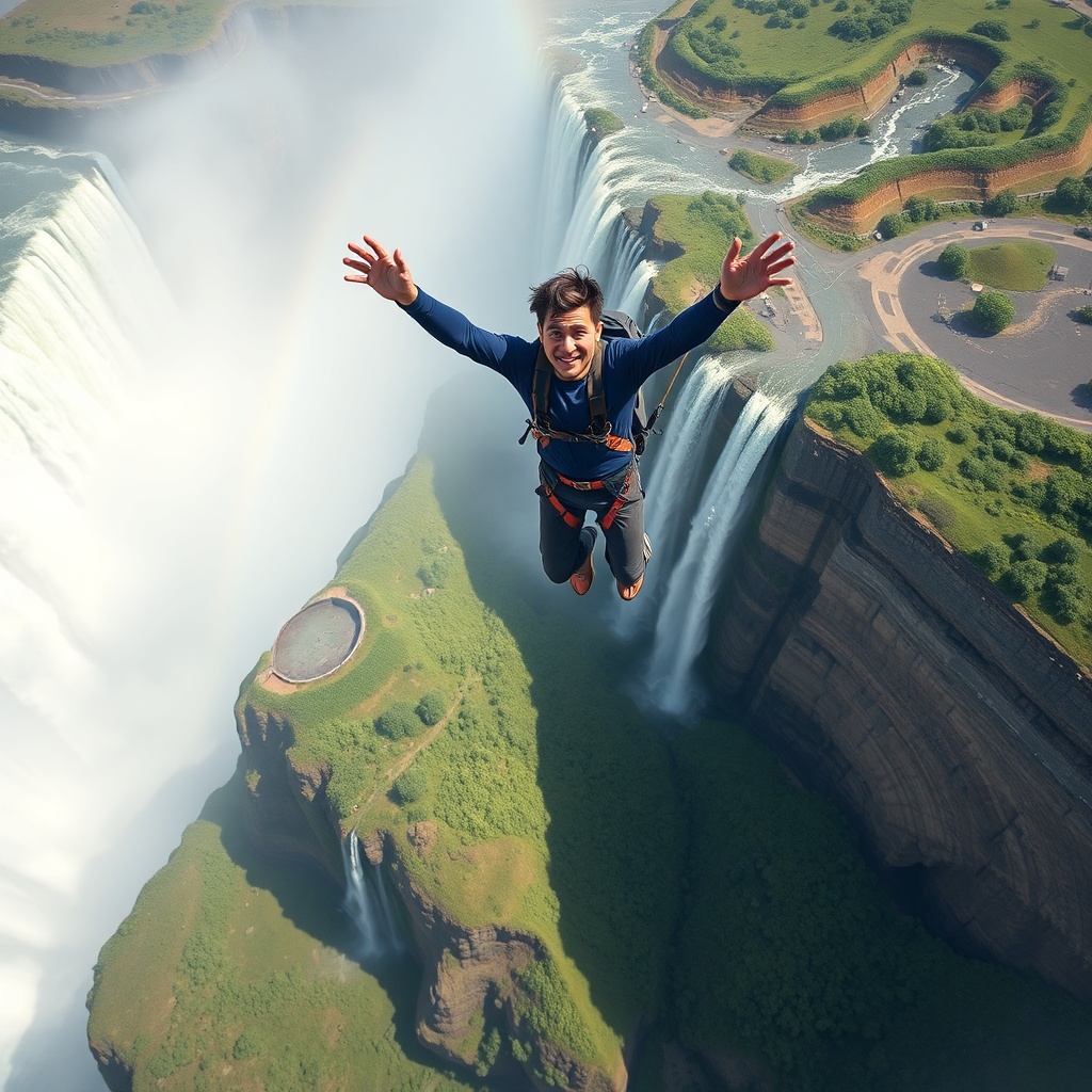 Salto bungee en las Cataratas Victoria (Zimbabue/Zambia)