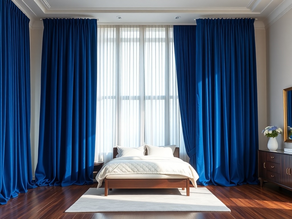 3. Install Floor-to-Ceiling Curtains