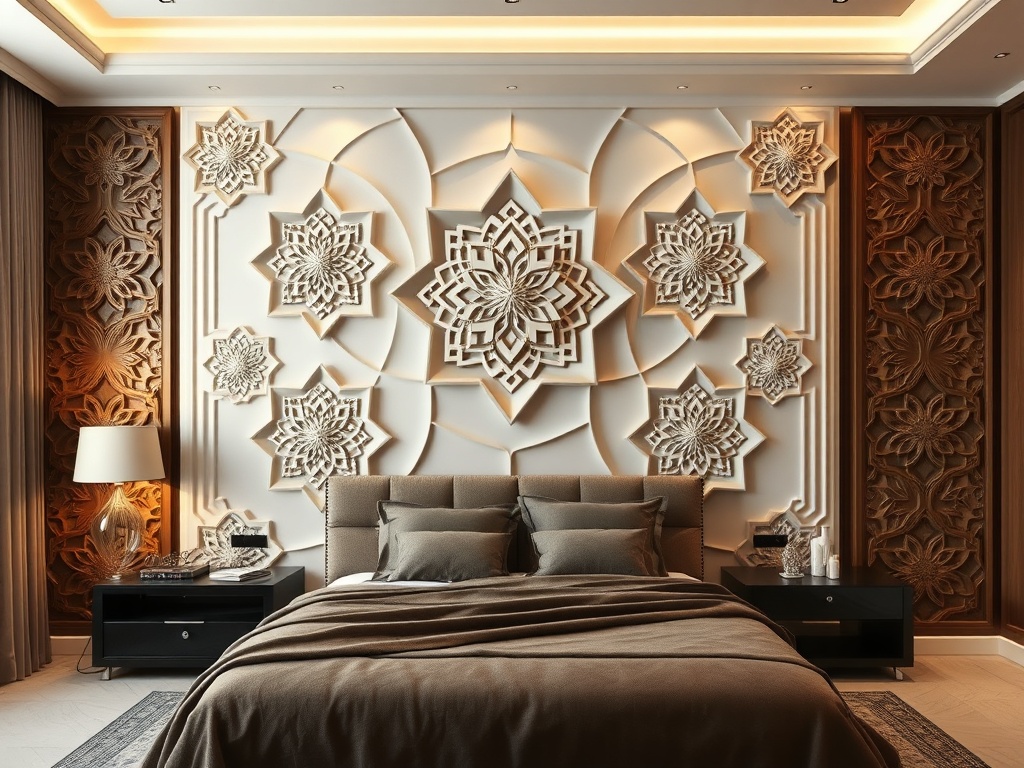 27. Try Geometric Wall Panels