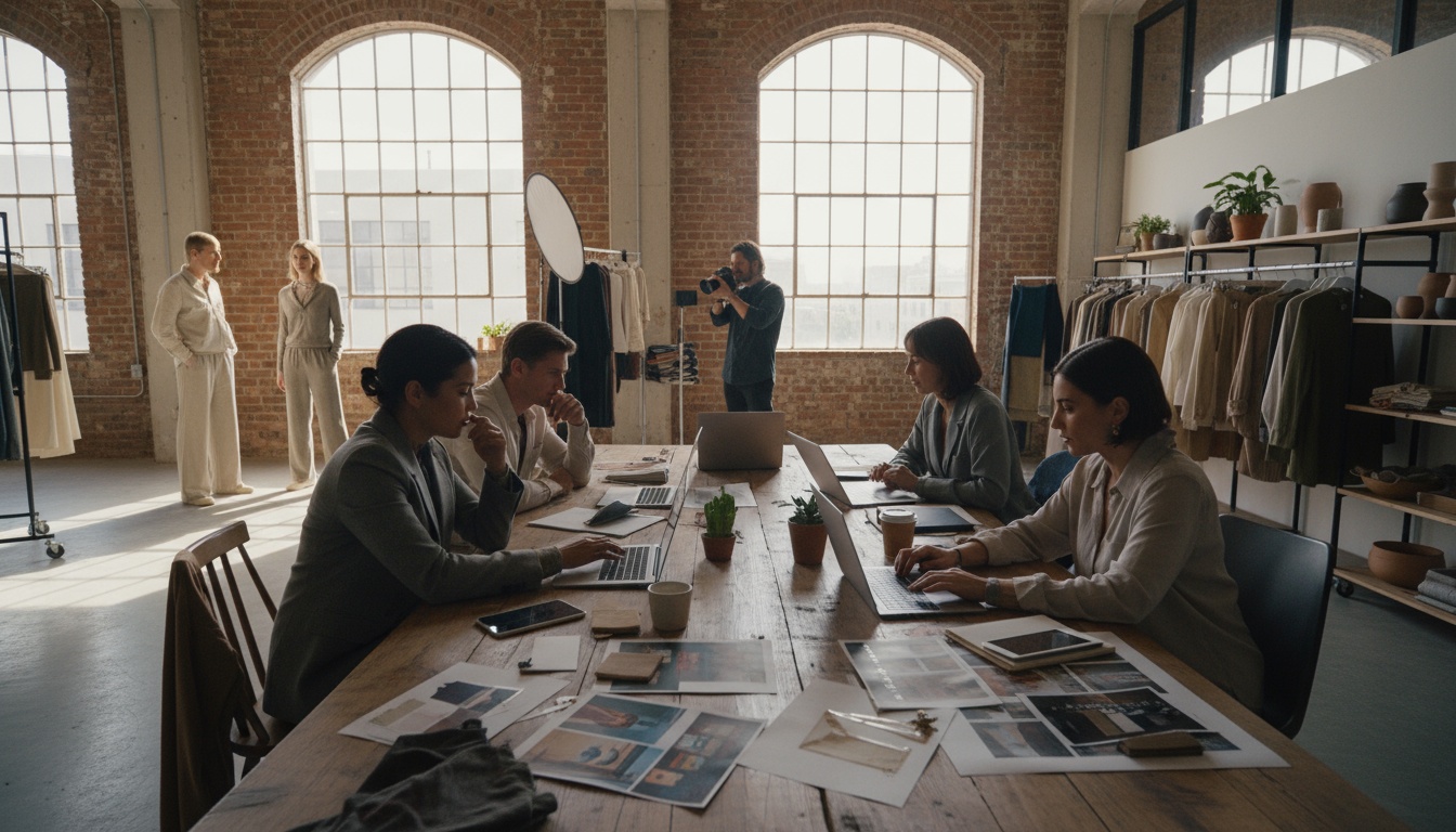 AI-generated professional product photography for fashion e-commerce