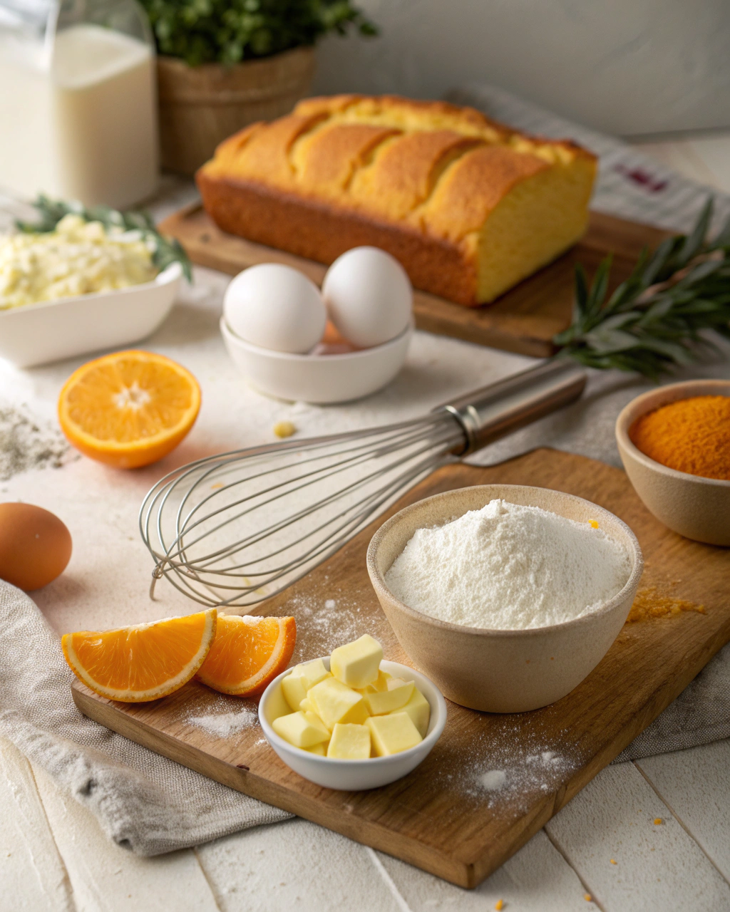 Orange Cake Loaf Ingredients