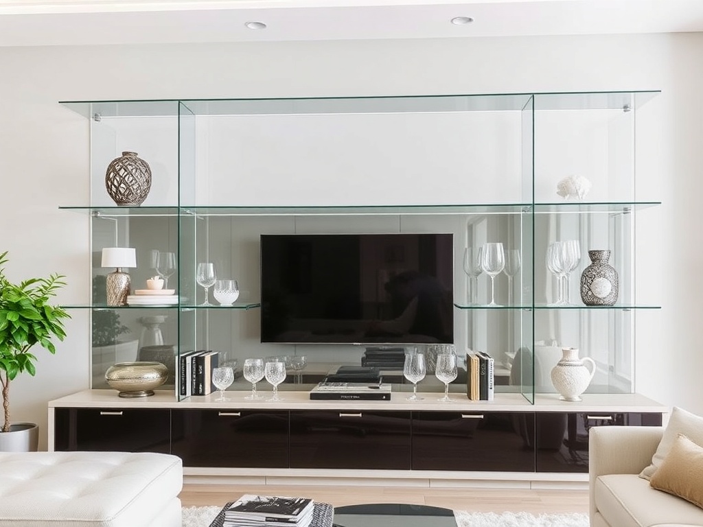 18. Opt for Glass Shelving