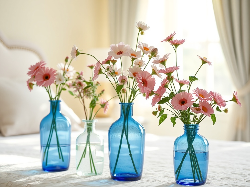 20. Use Blue Glass Vases