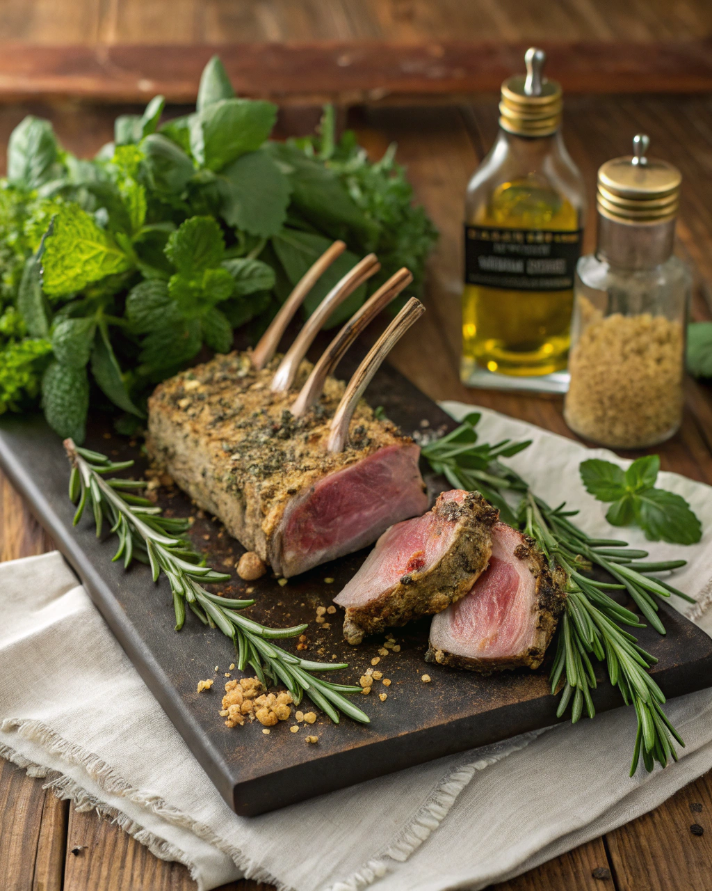Mustard And Herb Crusted Rack Of Lamb Recipe ingredients
