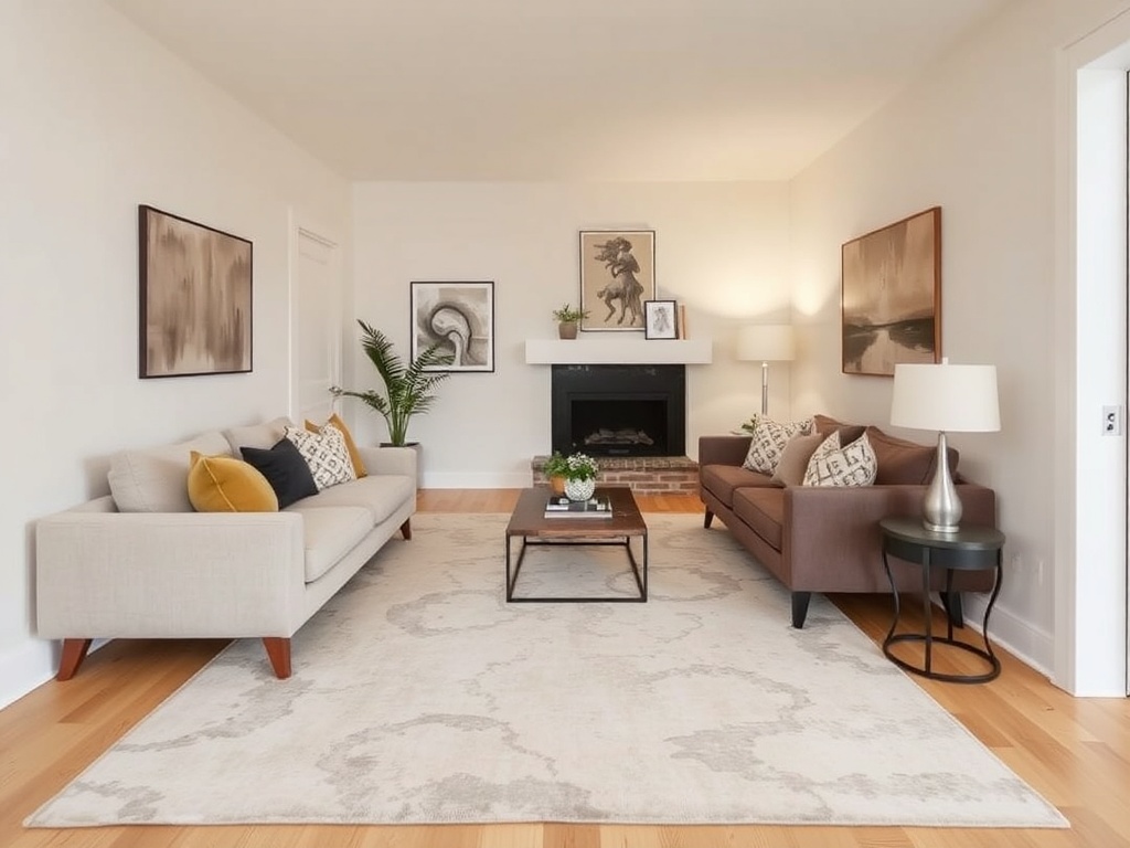 3. Use a Large Area Rug