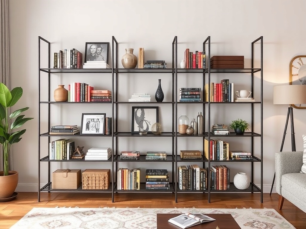 12. Create a Statement with a Metal Shelf Unit