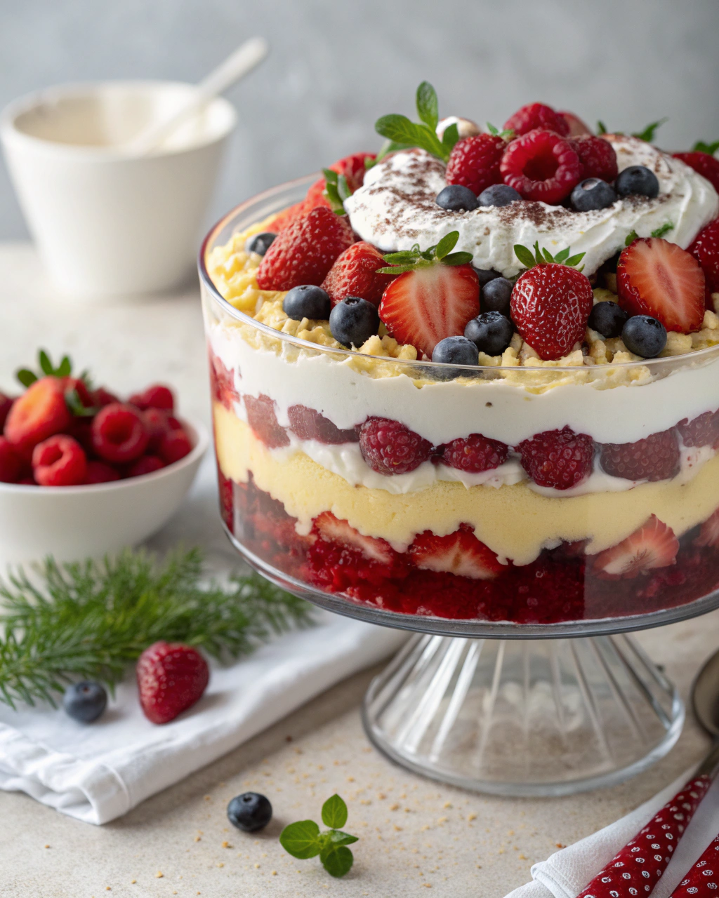 CHRISTMAS TRIFLE ngredients