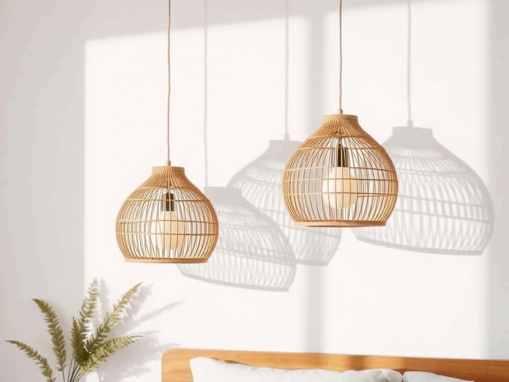 23. Hang Rattan Pendant Shades