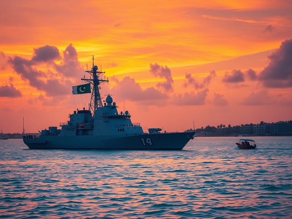 Pakistan Navy Ship Docks Despite External Pressure