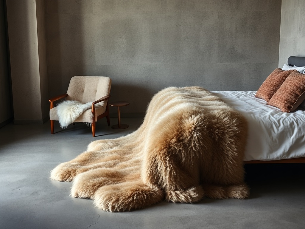 20. Layer with Sheepskin Rugs