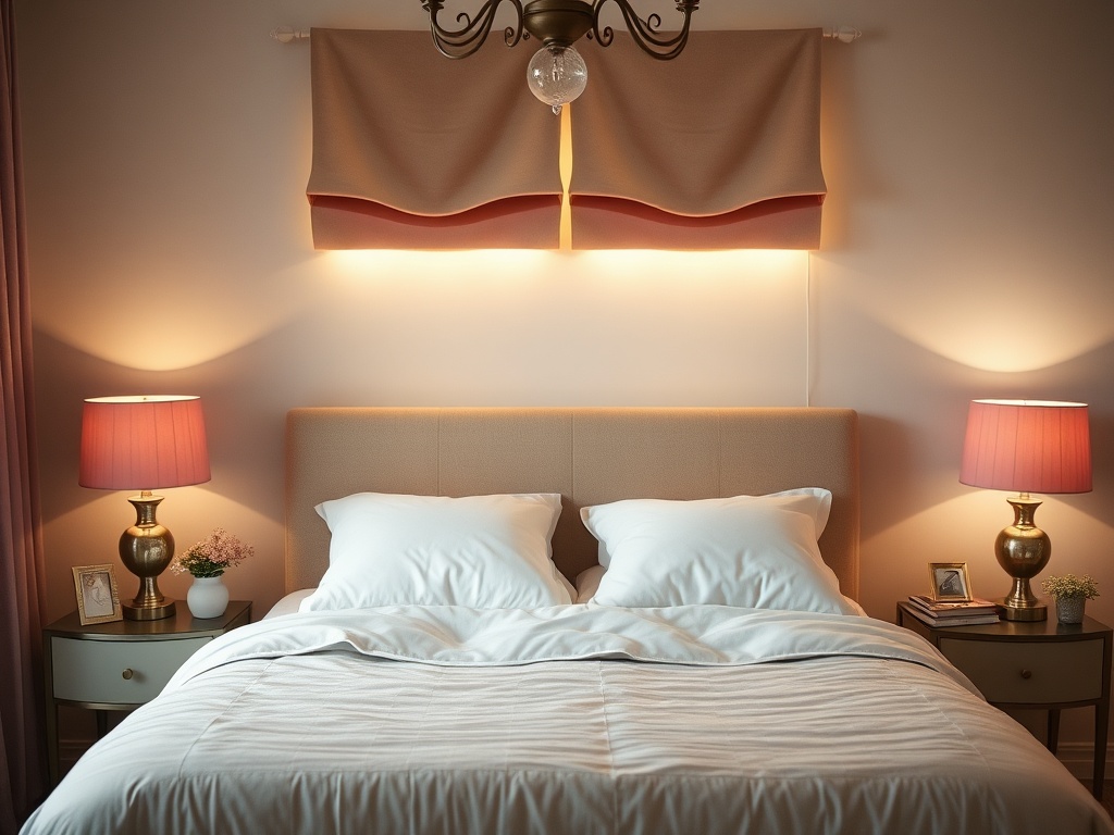 8. Accent with Dusty Rose Lampshades
