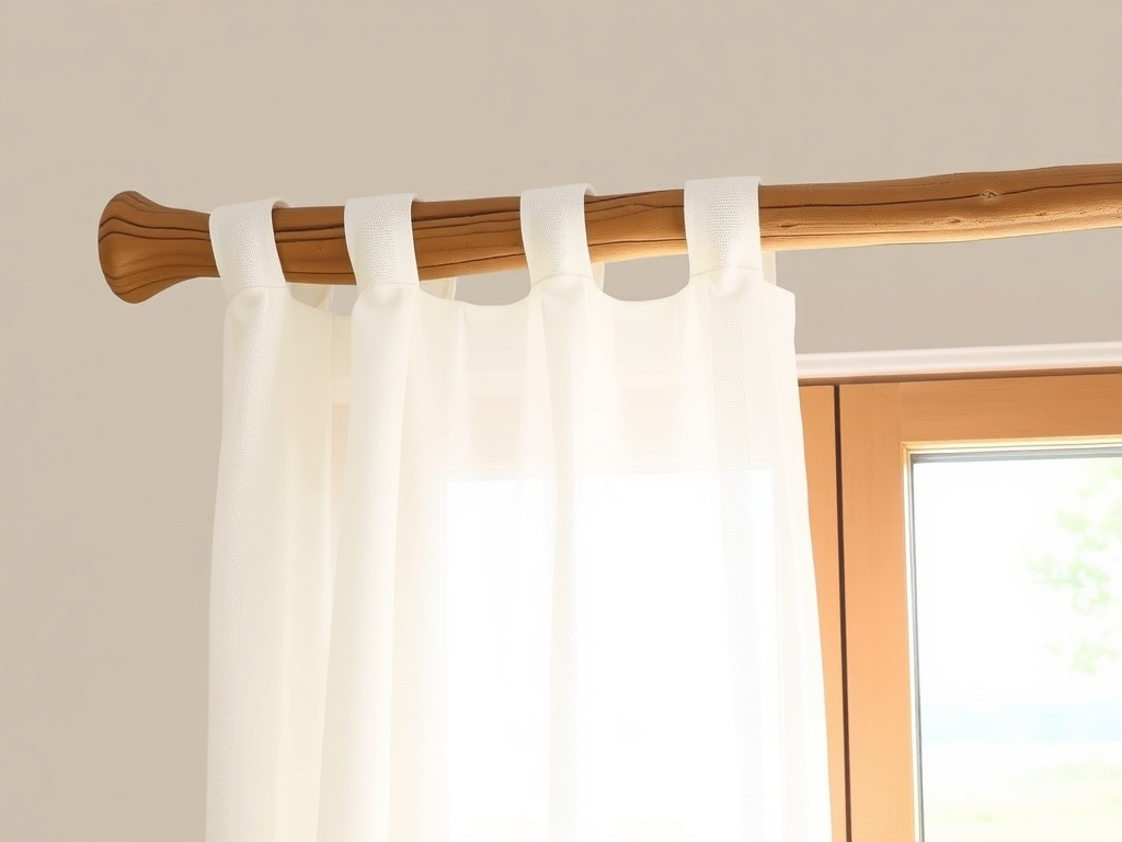 12. Install Driftwood Curtain Rods