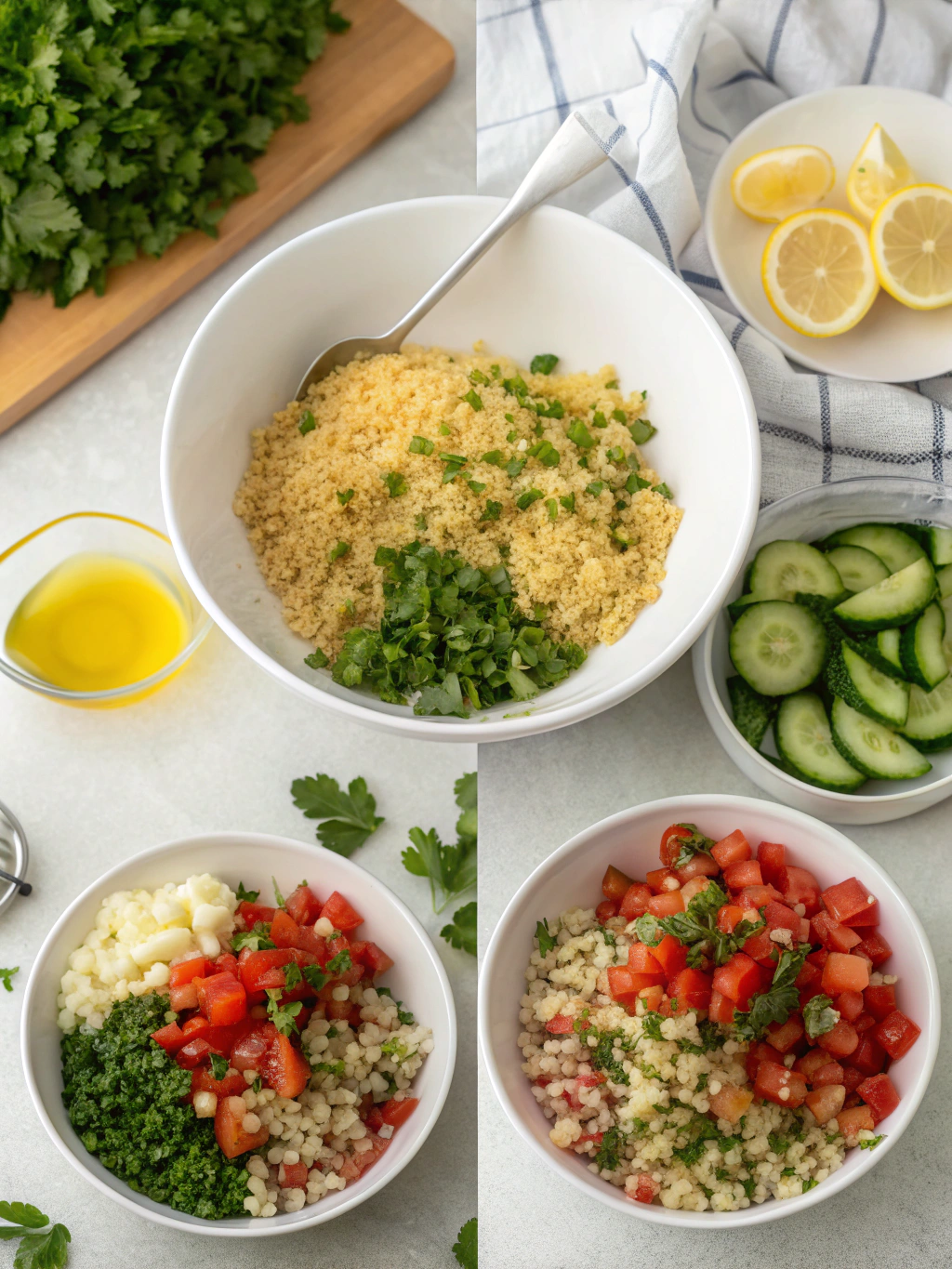 Tabbouleh Preparation