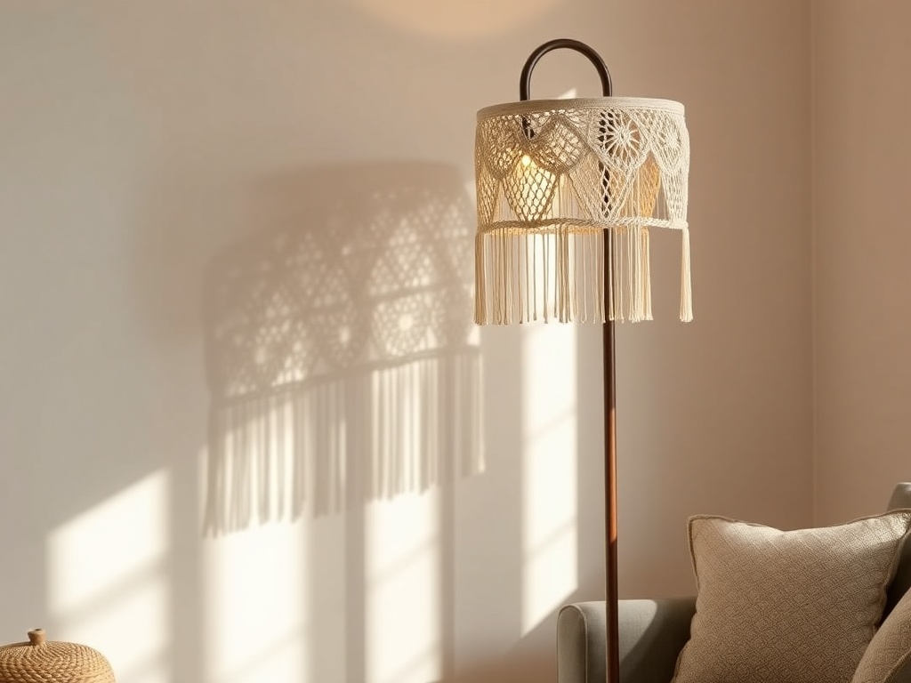 6. Create a Macrame Lampshade