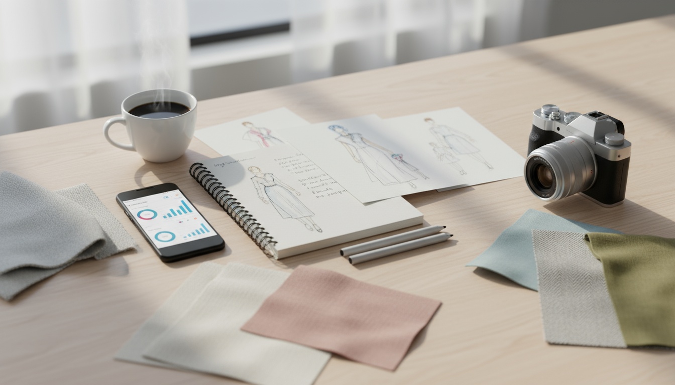 AI-generated fashion campaign imagery