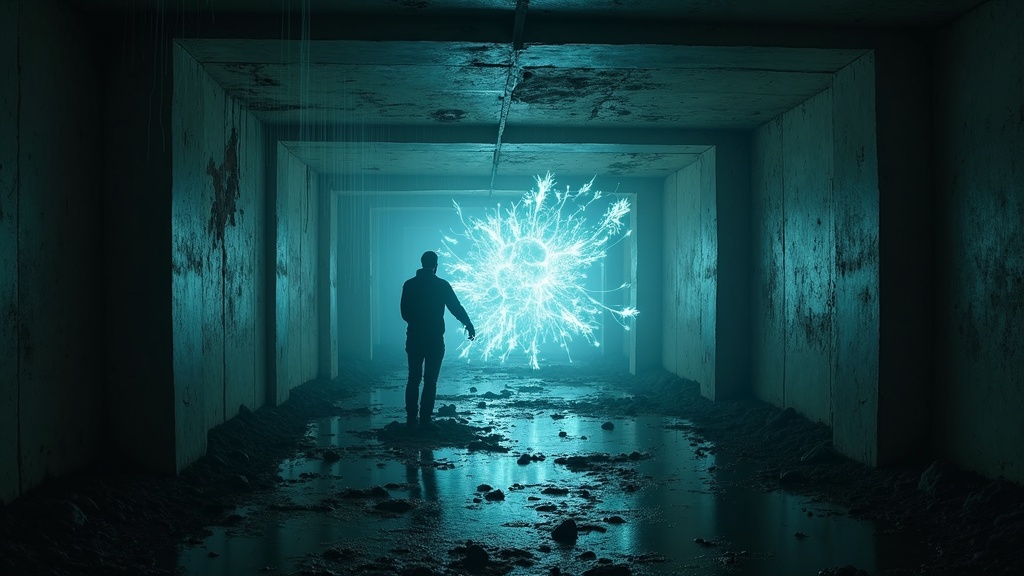 Combate visceral en nuestro análisis de Of Lies and Rain VR contra enemigos robóticos