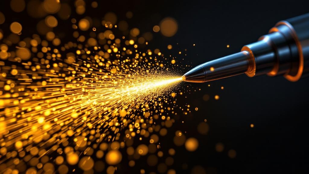 Electrospray ionization creating charged peptide droplets