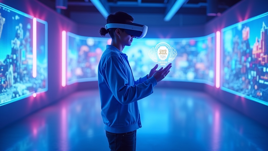 Visor de realidad virtual Steam Frame ejecutando juegos Android en una interfaz