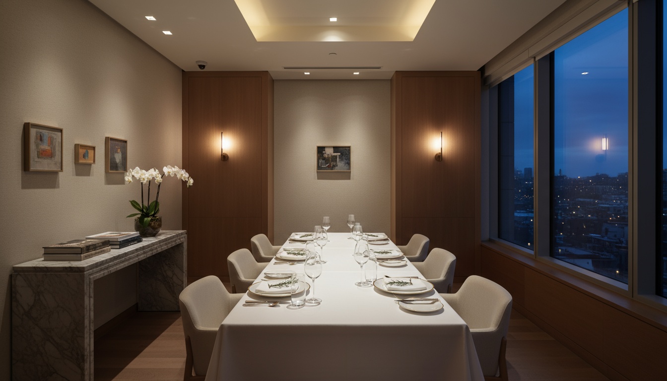 Intimate dinner venue atmosphere