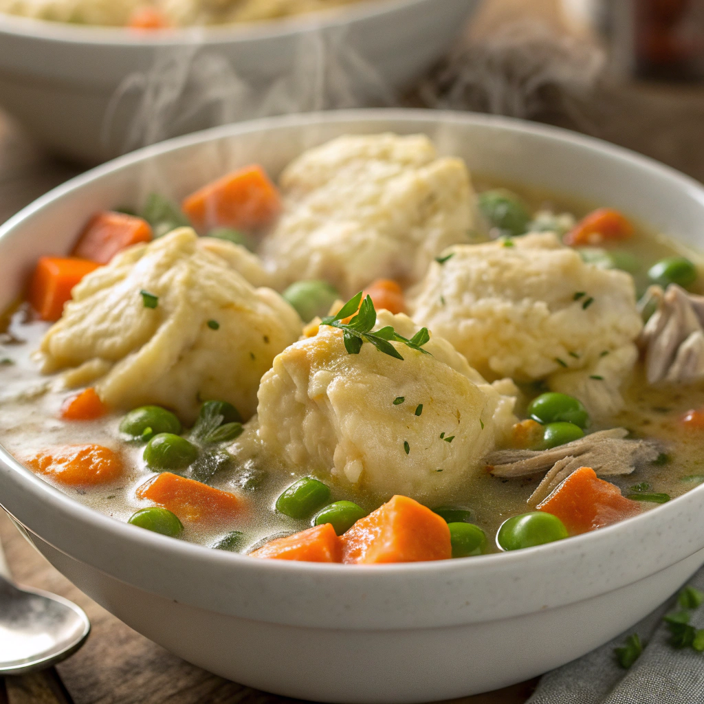 Recipe Card - Crockpot Chicken & Dumplings - The Ultimate Comfort Food